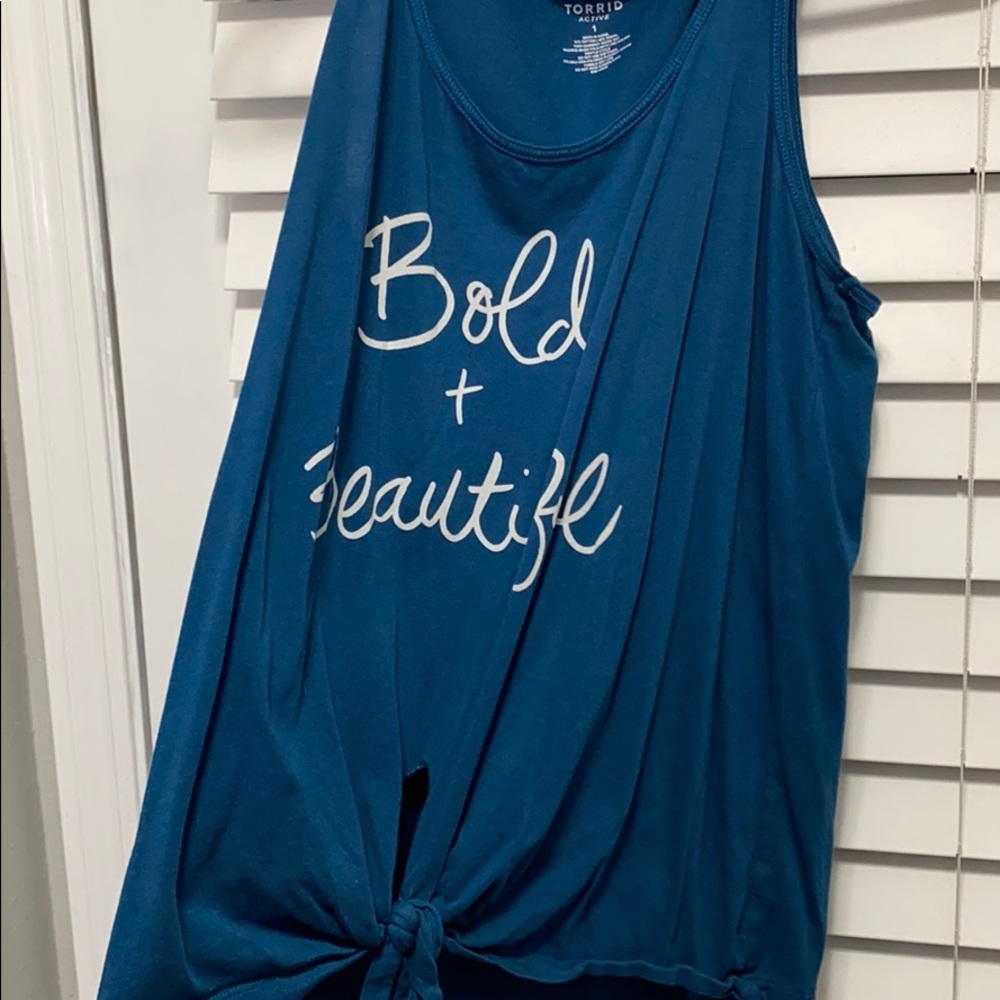 Knotted workout tank